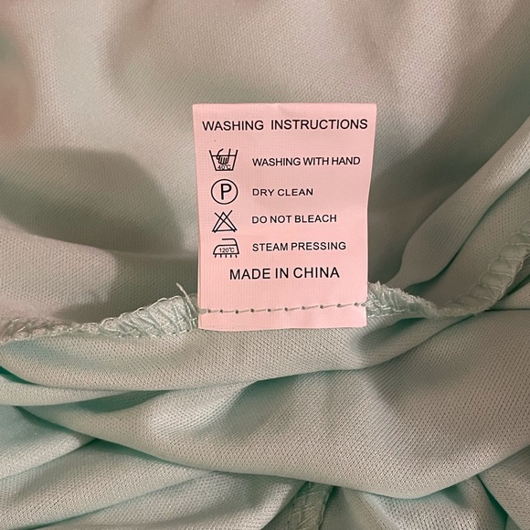 Halter Dress High Low Mint Green Size L - Picture 14 of 15